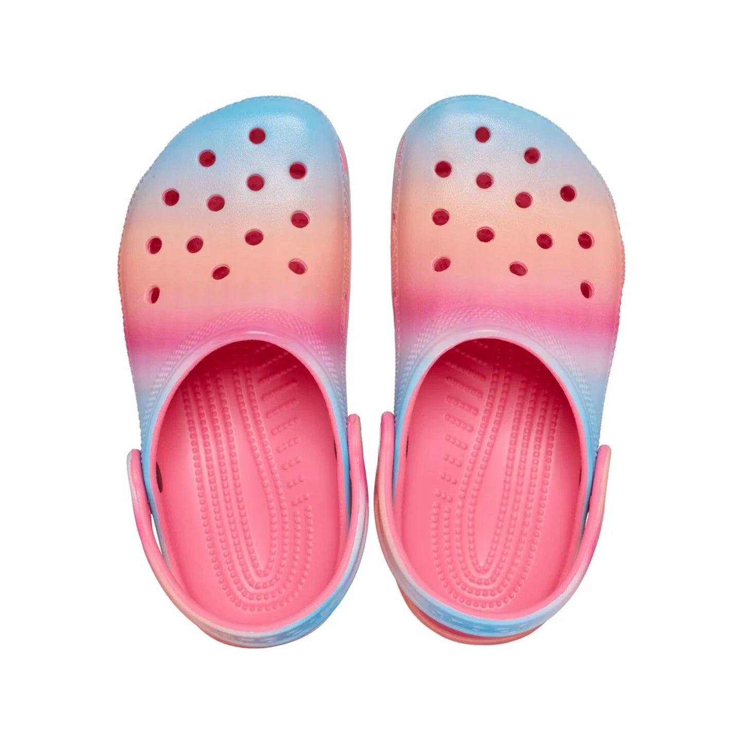 Kid's Classic Color Dip Clog Hyper Pink/Multi