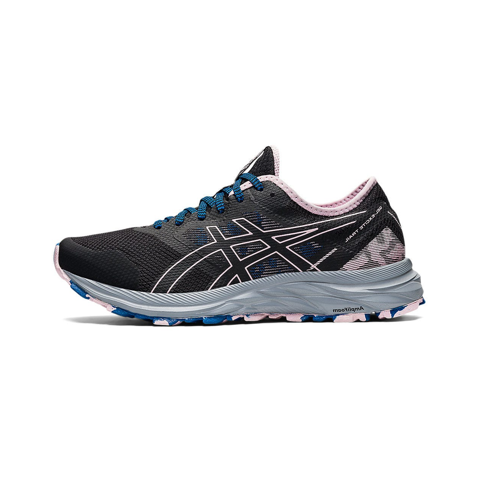 Asics Women s Gel Excite Trail Black Barely Rose Lace Ups