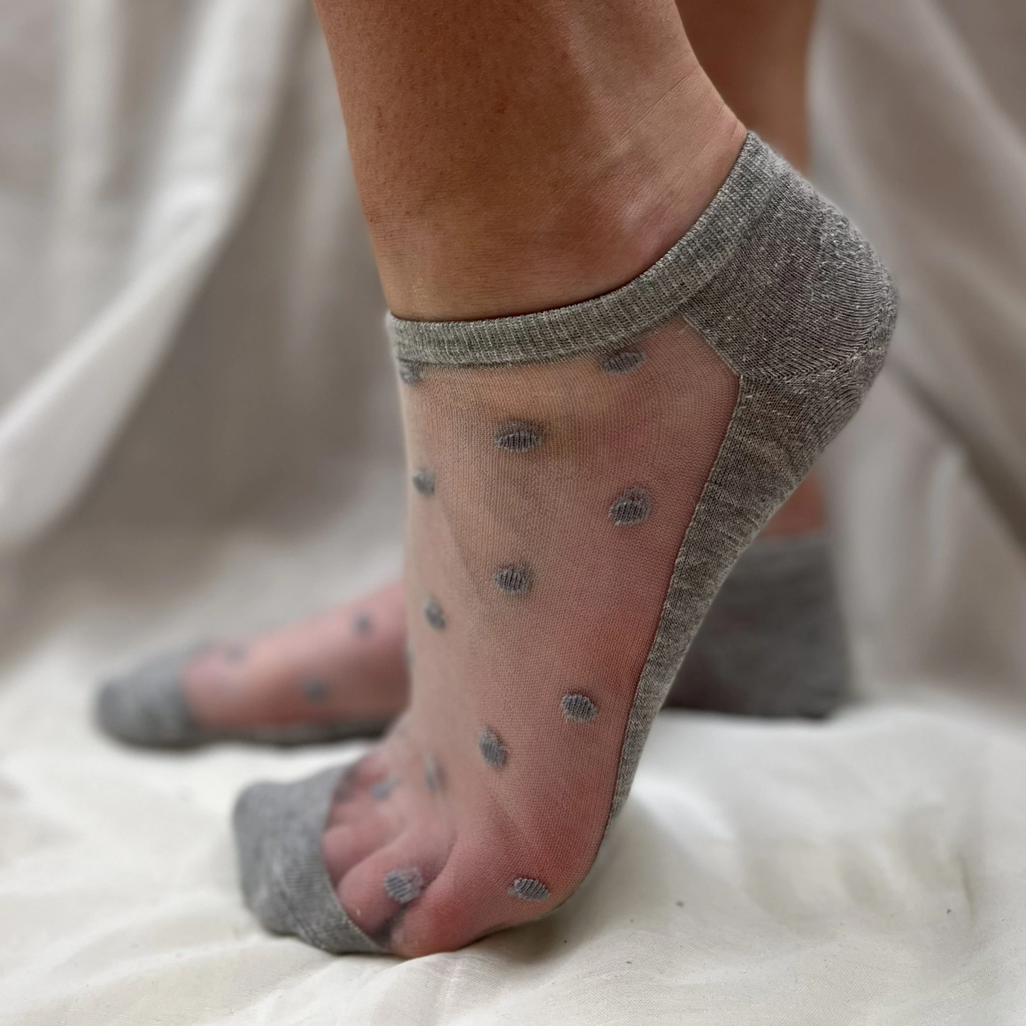 Minx Spot Sock Sheer 3pk