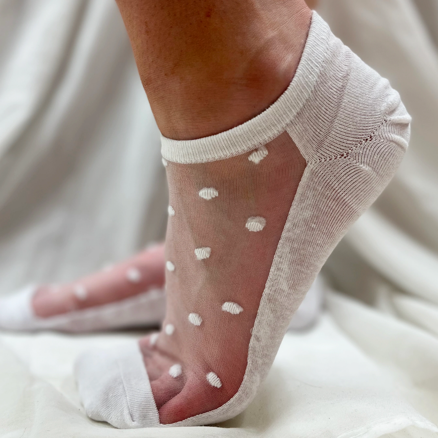 Minx Spot Sock Sheer 3pk