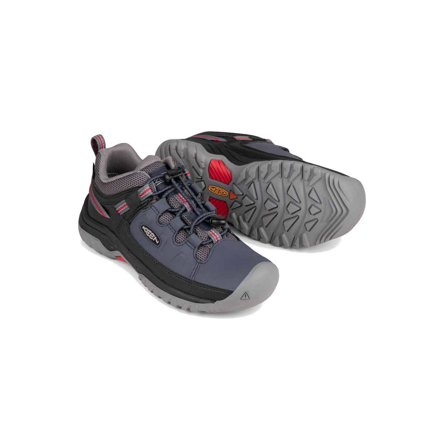 Youth Targhee Waterproof Shoe Blue Nights/Red Carpet (size US 2)