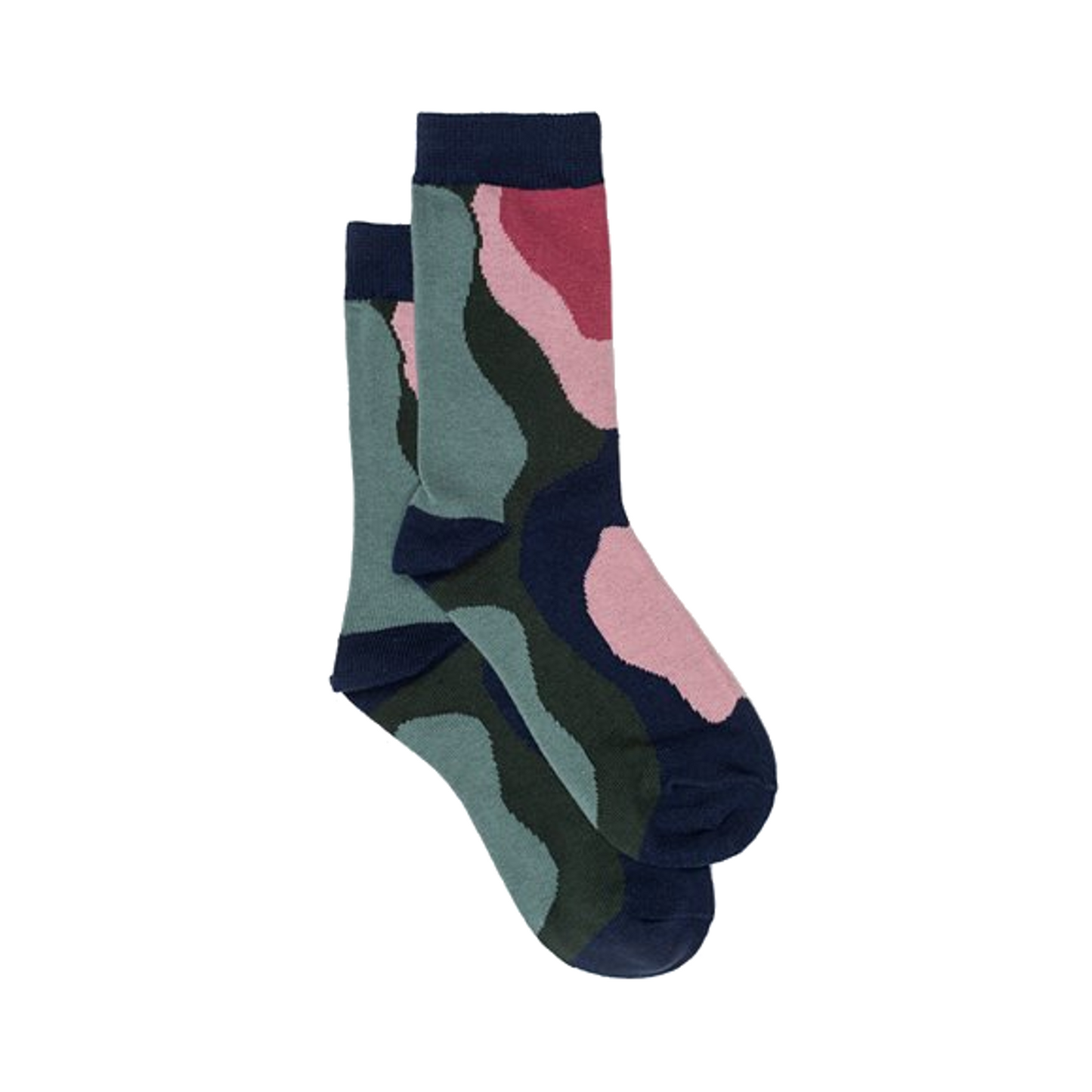 Antler Abstract Sock Navy