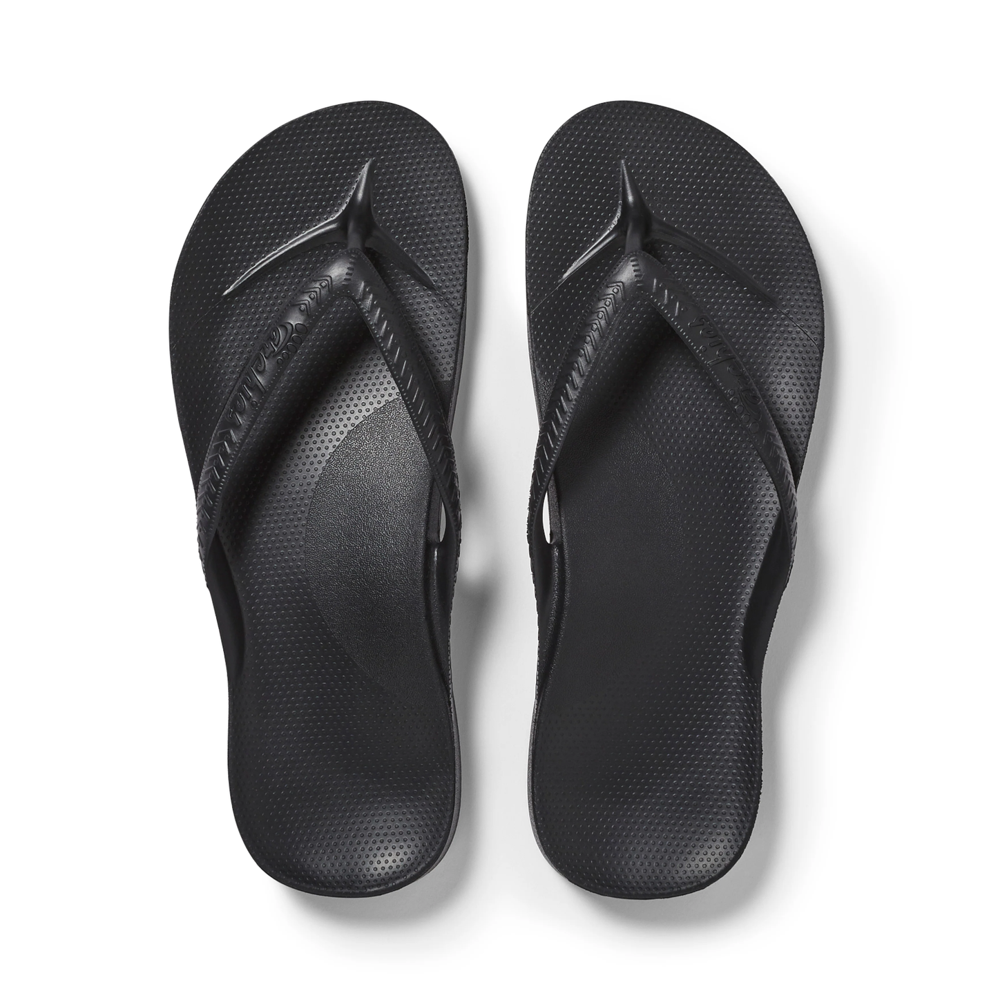 Arch Support Jandals Black