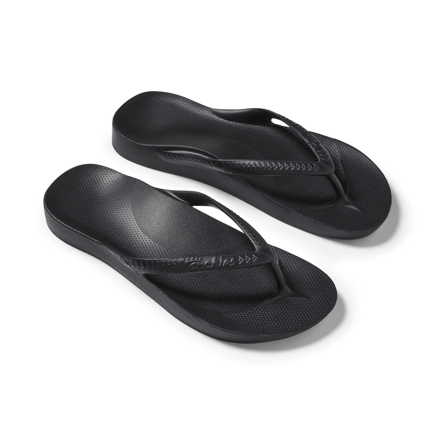 Arch Support Jandals Black