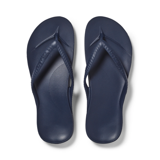 Arch Support Jandals Navy