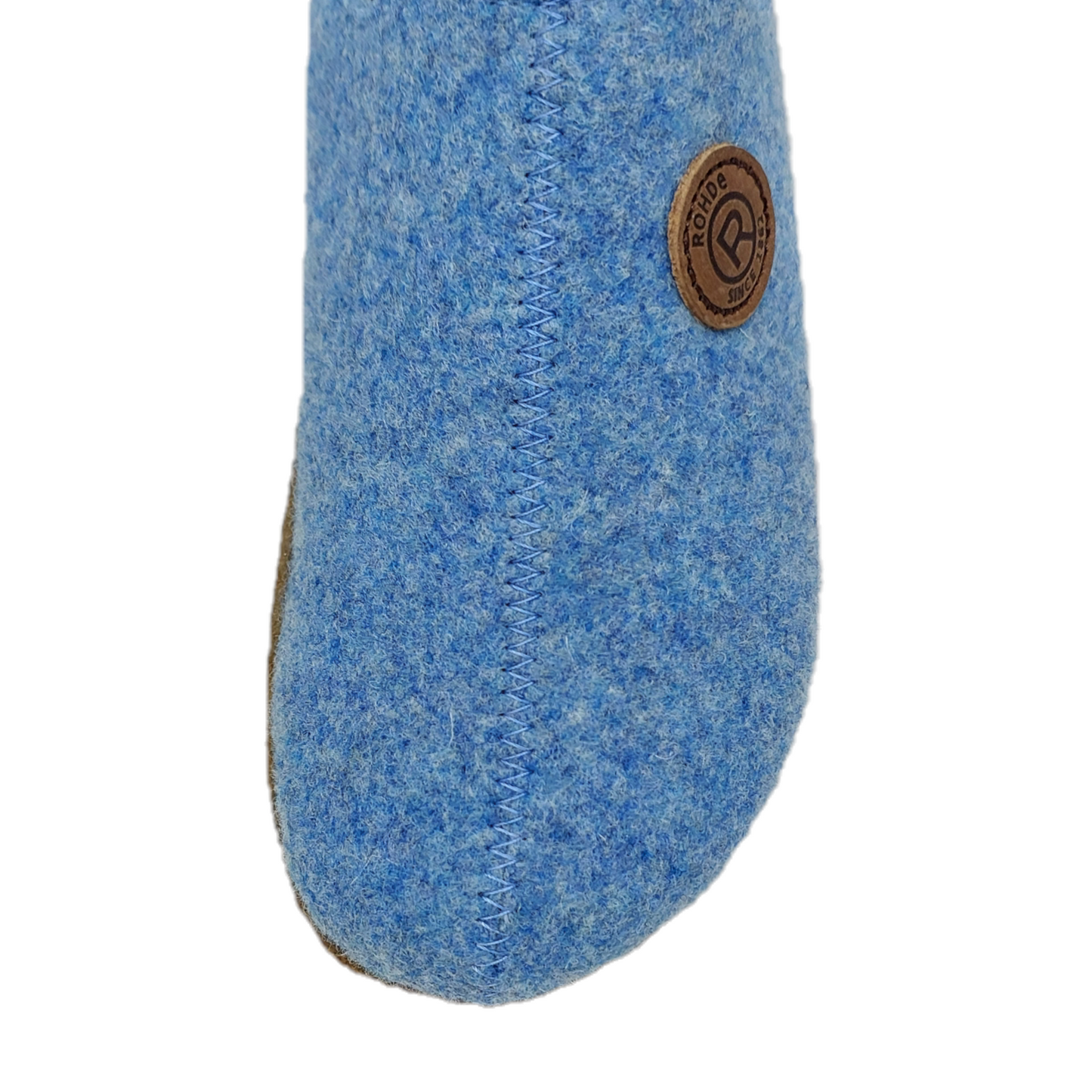 Women's Rohde blue felted mule slippers