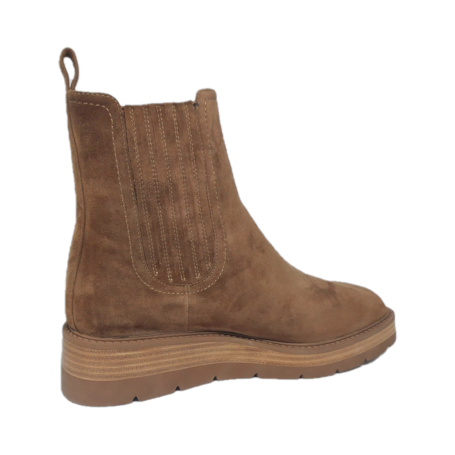 Django and Juliette brown suede leather chelsea boots