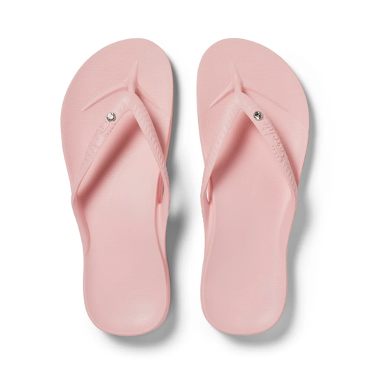Pink arch support jandals