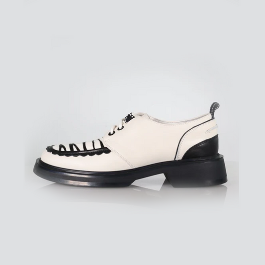 Minx women's monochrome zebra lace up shoe