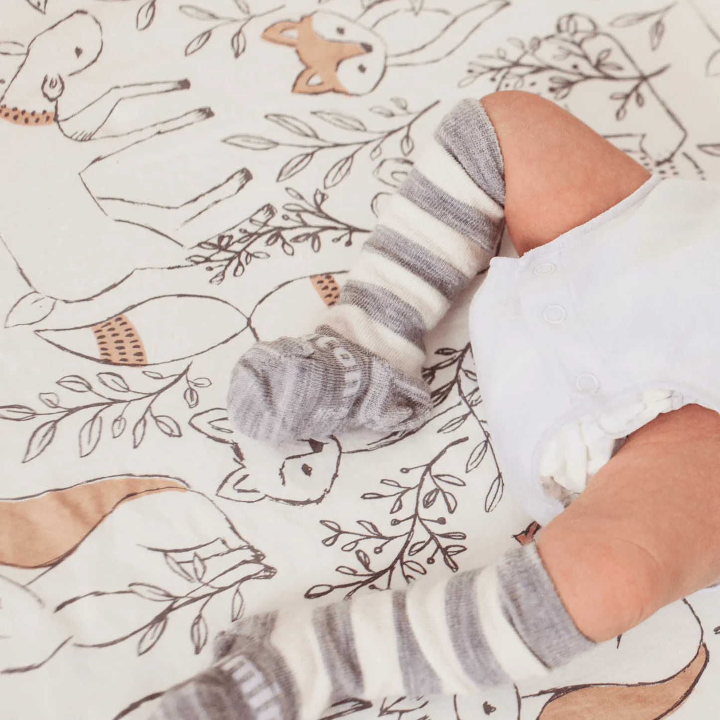 Baby Merino Wool Kneehigh Socks Pebble