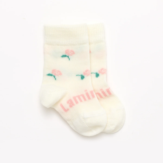 Baby Merino Wool Crew Socks Rosa