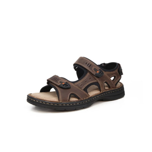 Mens brown leather sandals 