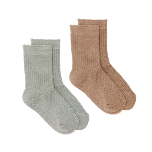 Jordan Socks 2pk Sage/Tan