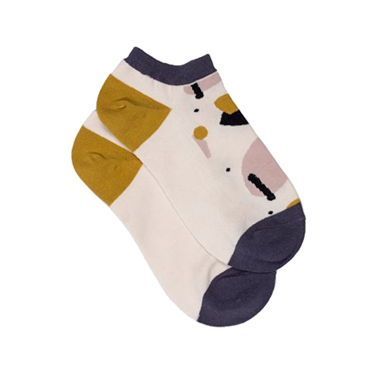 Antler Abstract Ankle Sock Grape