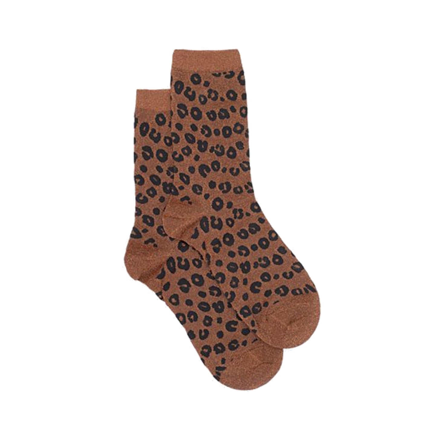 Antler Lurex Cheetah Sock Cooper