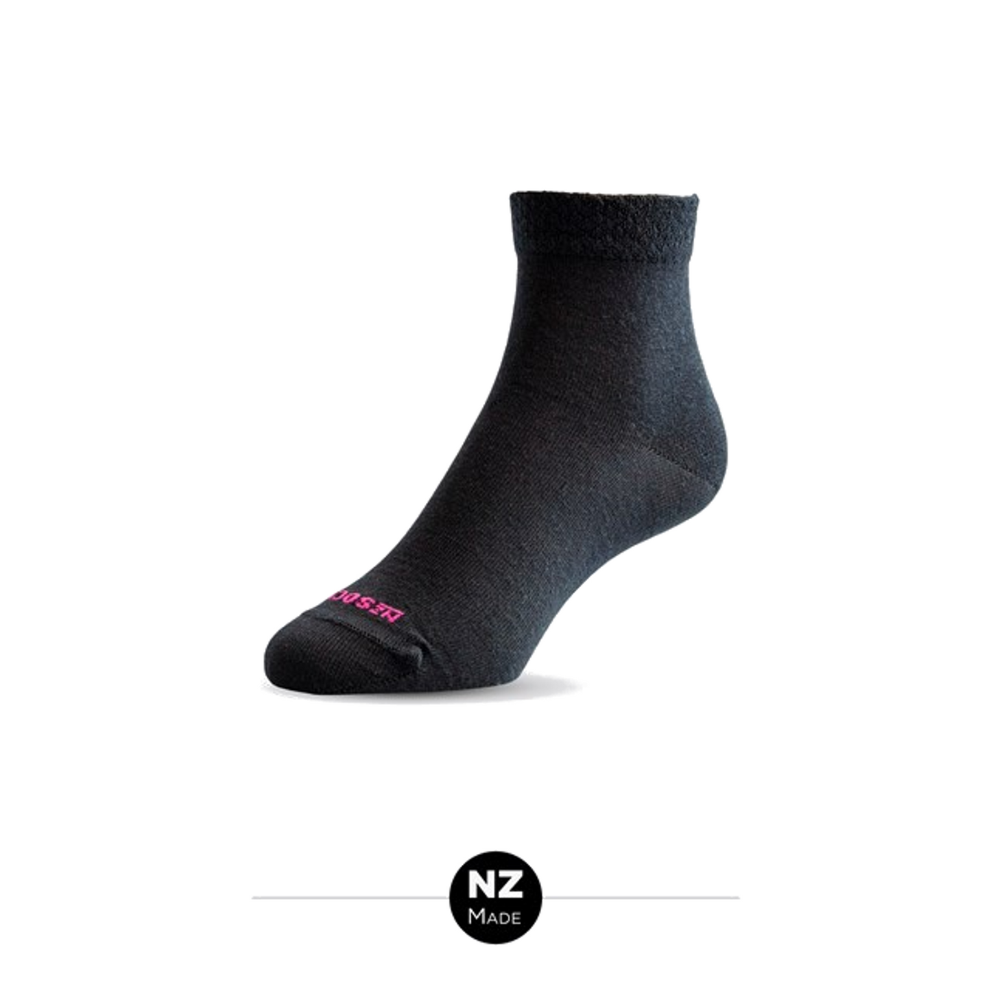 F2009 Womens Merino Anklet Black