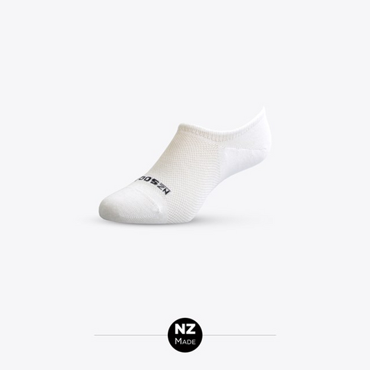 F451 Womens Coolmax Cotton Sneaker Sock White