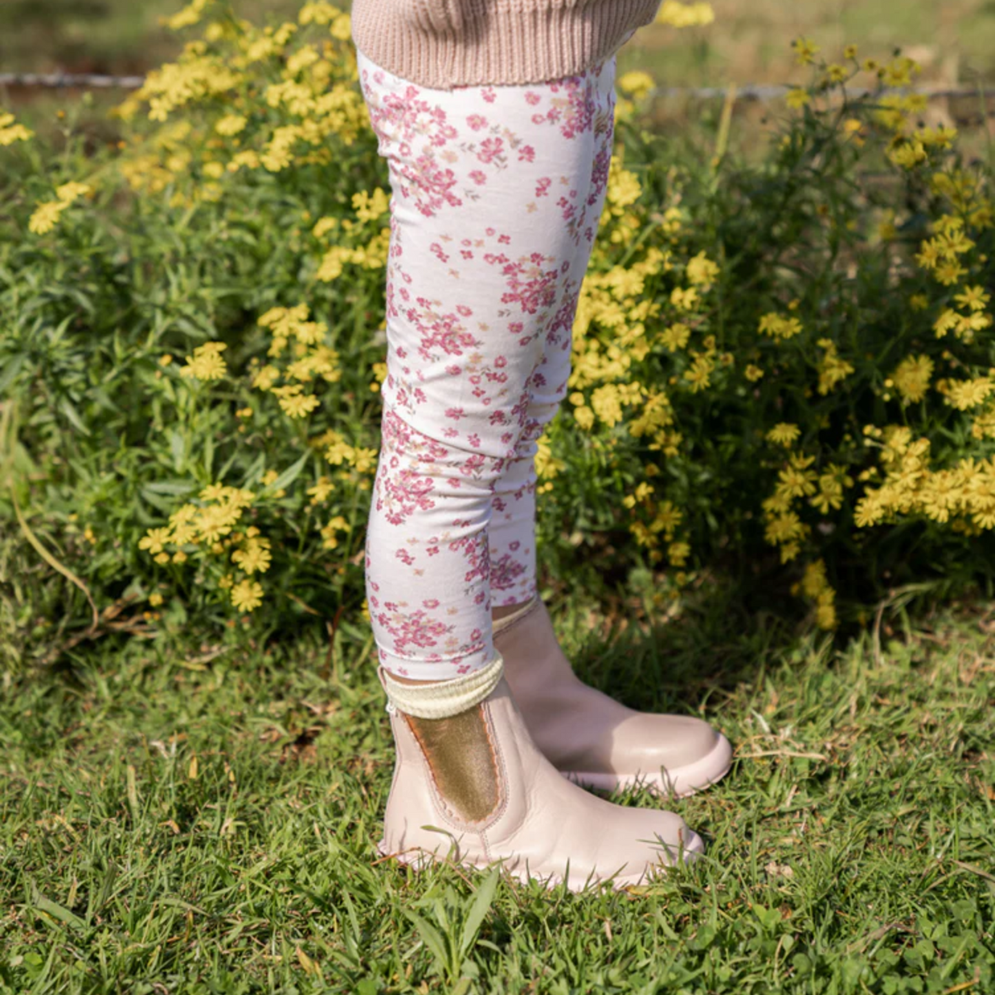 Heidi Leather Boot Pink