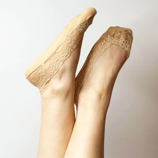 Lace Sockettes Nude