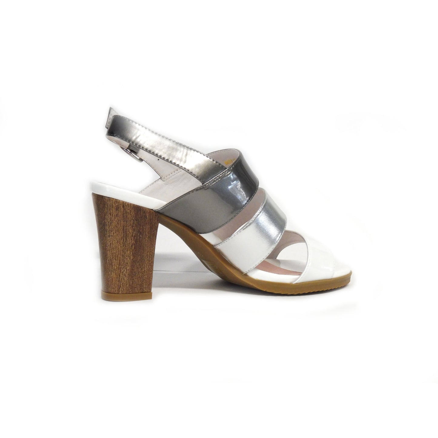 Mica White Patent/Silver - ONLINE ONLY