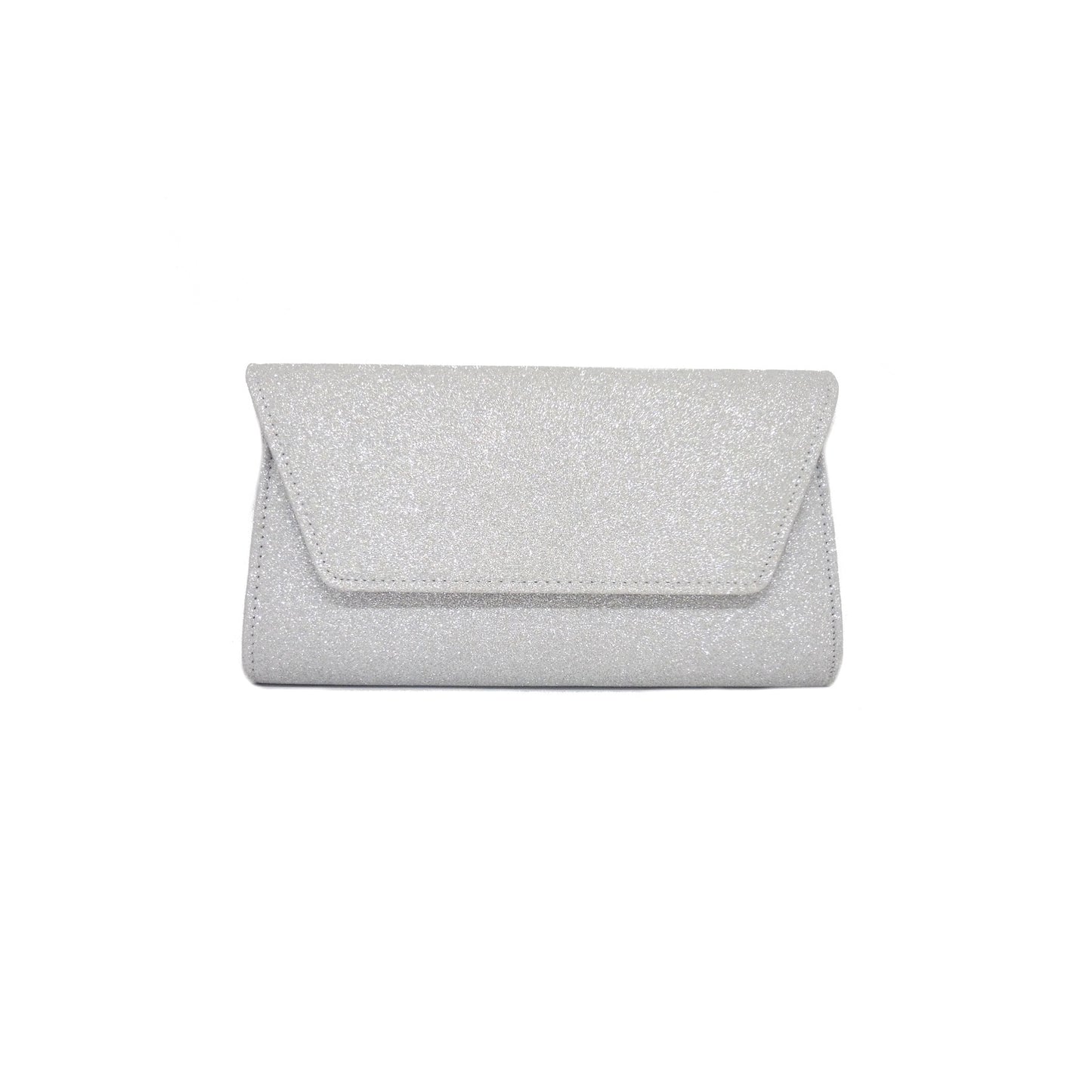 EK63936 Leah Evening Bag Silver Glitter